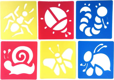 verfsjablonen insecten - tekensjablonen voor kinderen - tekenen kinderen - schilderspullen voor kinderen - creatief kinderen