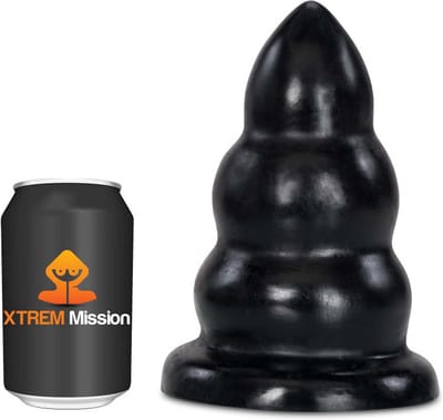 Gangbangster - Mission Takeover - Buttplug - 19 x - 10 cm - PVC - Zwart