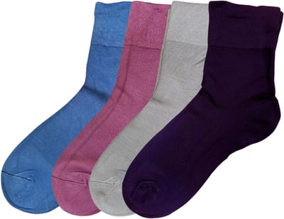 green-goose® Bamboe Dames Sokken - Maat 35-38 - 4 Paar - Zwart, Beige, Blauw - 85% Bamboe - Zacht, Admenend en Duurzaaam!