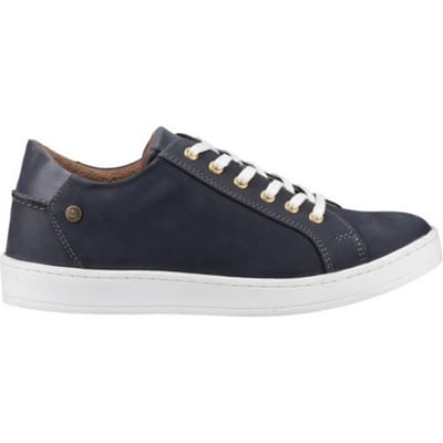 Cotswold Heren Radcot Leren Sneakers (Marineblauw)
