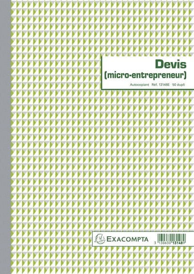 Exacompta 5x Doorschrijfpapier Bon voor Bestek van Autohandelaars 29,7x21cm 50 zelfkopiërend papier dupli. - - 13148E