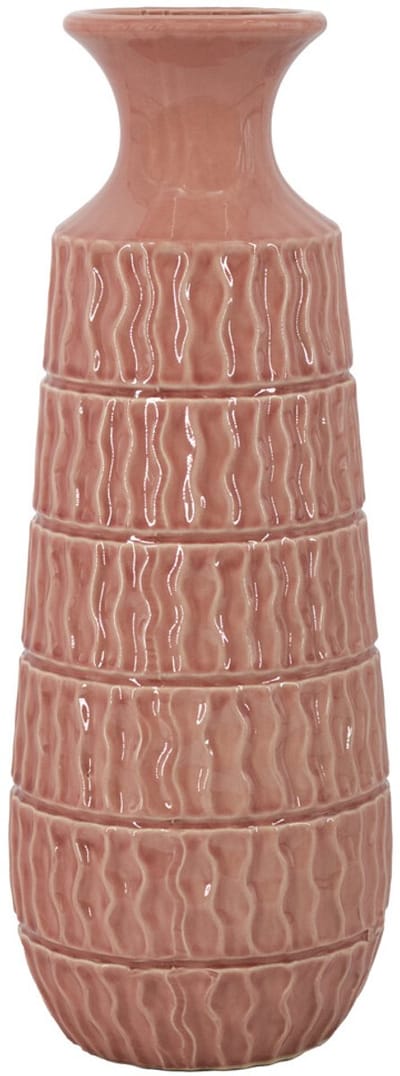 Aardewerk vaas Aztec roze