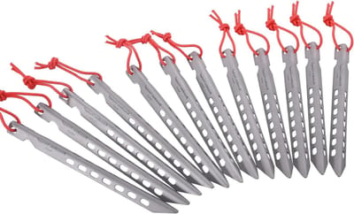 Ultralichte Tent Nagels - Campingtent Stakes voor buiten - Draagbare Haringen Tentpalen - 12 Stuks