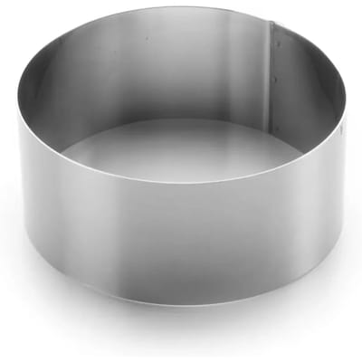 Ronde roestvrijstalen taartring Lacor 18/10 - 14X6 cm