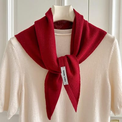 Brits-Koreaanse Driehoekige Sjaal Wol Driehoekige Sjaals Dames Hoofddoek Gebreide Sjaals Multifunctionele Warme Gebreide Poncho 110x37 CM brown