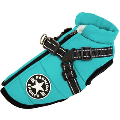 Winter Hondenkleding Voor Kleine Honden Warme Fleece Grote Hondenjas Waterdichte Huisdierenjas Met Tuig Chihuahua Kleding Puppy Kostuum S