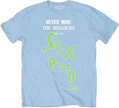 Sex Pistols - NMTB Drop Logo Heren T-shirt - S - Blauw
