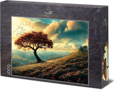 Legpuzzel Herfstland - Landschapspuzzel Puzzelspel - Ontspanning Thuis - Premium Karton 1000 Stukjes - 68 x 48 cm - Herfstkleuren