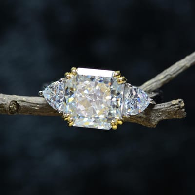 Bagues en argent sterling avec émeraude et tourmaline Paraiba pour femmes, bijoux de fiançailles, de mariage, tendance, 9 x 9 mm 8