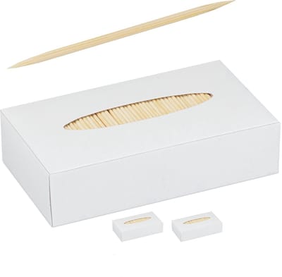 Doodadeals® - Tandenstokers – 2000 stuks – Houten Prikkers voor Hygiëne, Hapjes & Knutselen