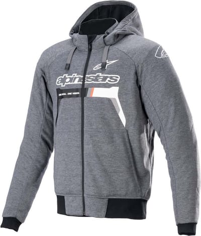 Alpinestars Chrome Ignition Hoodie Melange Donker Grijs Wit - Maat XL -