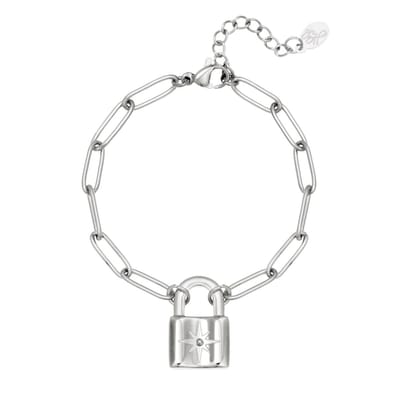 Armband Cute Lock - Armband Zilver - Slot Yehwang