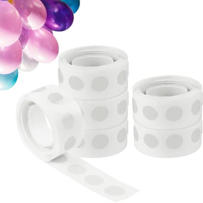 600 Stuks Dubbelzijdige Lijmplakjes voor Ballonnen, Transparante Verwijderbare Dots, Ideaal voor Feestdecoratie en Creatieve Projecten