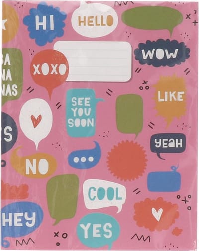 schrift met lijn roze met tekst