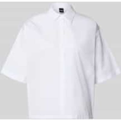 Oversized overhemdblouse van puur katoen model 'BIMINA'