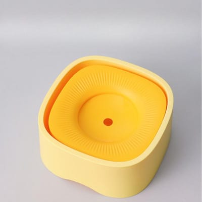 Huisdier Waterfontein Hond en Kat Voerbak Drinkbak Drijvende Waterbak Drinkbak Kattenbak Hondenbak Niet-natte Mond 19.8*19.8*9.8cm