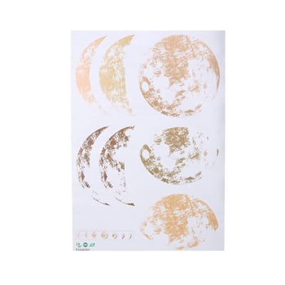 Allecto - Gouden Maanfase Muursticker - Decoratie voor Slaapkamer