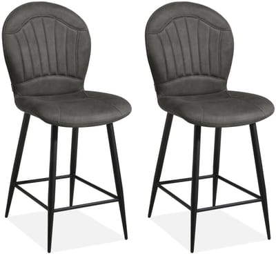 MX Sofa - Barstoel Sprint - Antraciet (set van 2 stoelen)