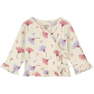 Prénatal newborn overslagshirt Dark Ecru 50 dames