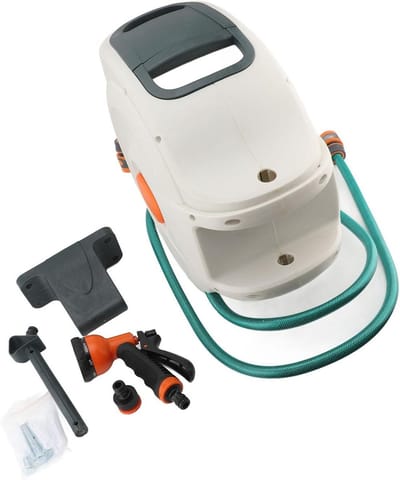 Intrekbare Tuinslanghaspel - Automatische Slanghaspel - Tuin Bewateren - 180 Graden Rotatie - 30 Meter - Grijs