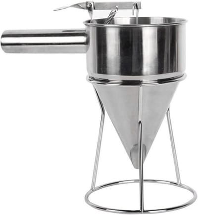Beslag Dispenser - Keuken Gadget - Bakken Maken - Roestvrij Staal - 25.5 x 27 cm - Zilver