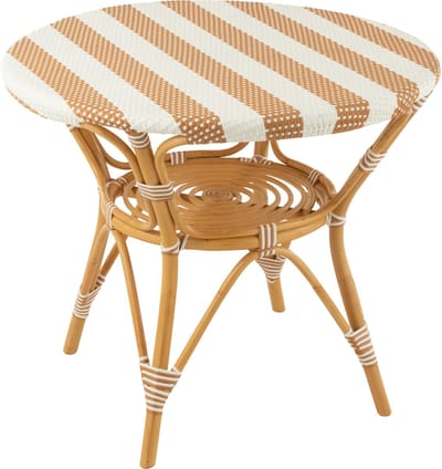 J-Line tafel Live - rotan/kunststof - naturel/wit