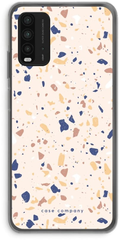 Case Company® - Hoesje geschikt voor Xiaomi Redmi 9T hoesje - Terrazzo N°23 - Soft Cover Telefoonhoesje - Bescherming aan alle Kanten en Schermrand