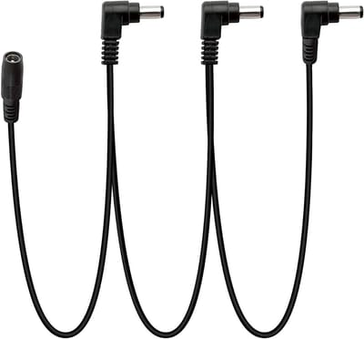 DC 9V Power Supply Jack Splitter Adapter met 3-Way Daisy Chain Kabel voor Effectpedalen en Gelaagd Geluid
