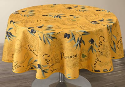 Tafelkleed anti-vlek Provençale jaune 300 x 150cm Tafellaken - Decoratieve Tafel Accessoires - Woonkamer Decoratie - Bonne et Plus®