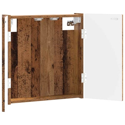 vidaXL - Dartbord - Kabinet - DELFT - Oud - hout - 52,5 - x - 10,5 - x - 53,5 - cm