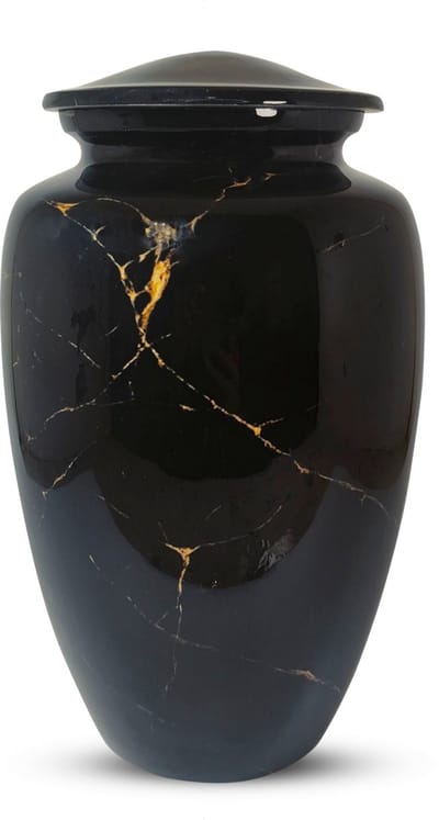XXL As Urn - 3 Liter - Crematie Urn - Uniek - Voor Huisdieren of Menselijk As - Crematie As - Mini Urn - Decoratie Urn - Perfect Marble