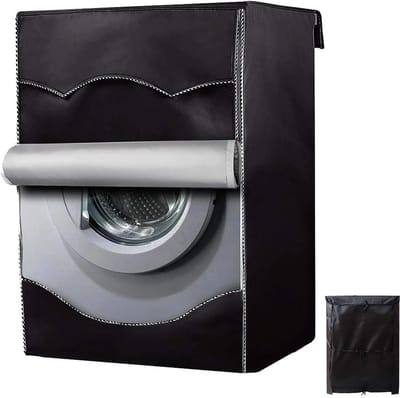 Wasmachine Beschermhoes - Stofdichte Hoes voor Wasmachines en Drogers - Beschermer - Wasmachine Hoes voor Binnen en Buiten - Zwart - 60x65x85cm