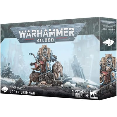 Beeldje Games Workshop Warhammer 40k - Space Wolves Logan Grimnar