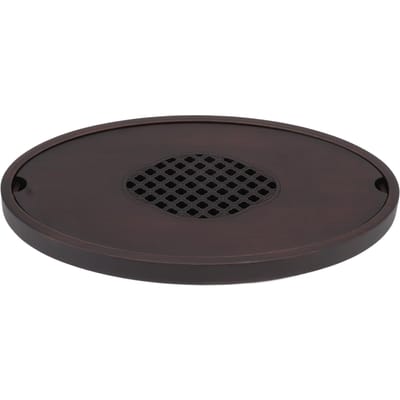 Bamboe Thee Tafel Dienblad Walnoot Kleur Eenvoudig Elegant Chinese Stijl Wateropslag Thee Dienblad met Handvat S black