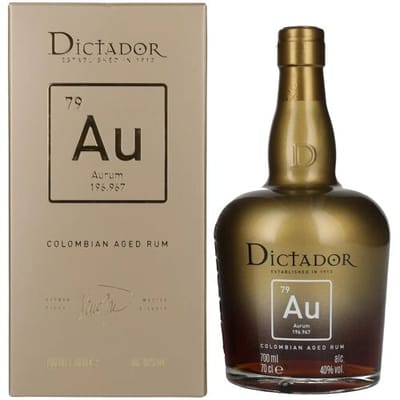 Dictador rum Dictador AURUM Colombian Aged Rum 40% Vol. 0,7l in geschenkverpakking
