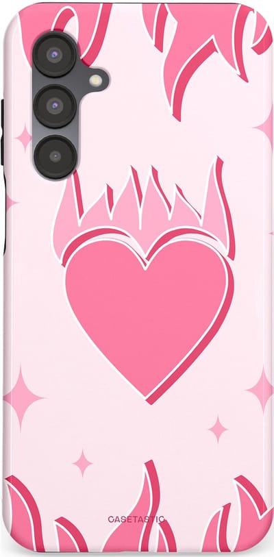 Casetastic Hoesje Geschikt voor Samsung A16 - Stijlvolle Beschermende Duo-layer Case - Hartenvuur