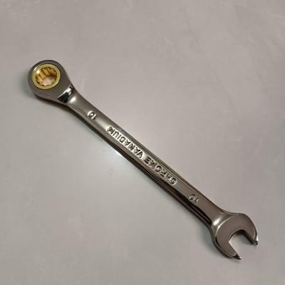Jeu de clés à cliquet à dégagement rapide à double sens Conception à double tête et à extrémité ouverte pour une utilisation facile, Acier au carbone durable gray