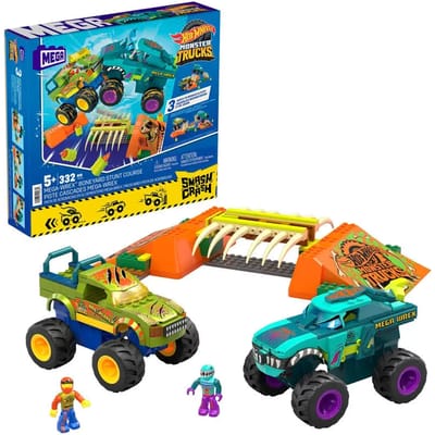 Auto spelletjes Mattel Hot Wheels Mega-wrex Monster Trucks Mega Construx