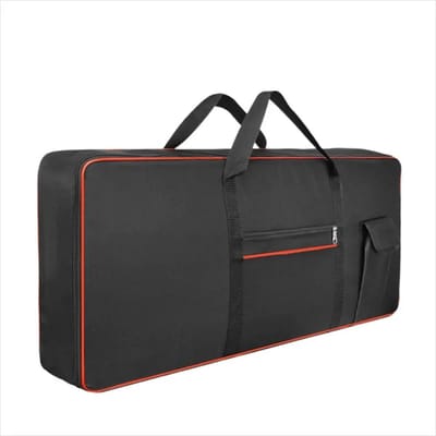 WiseGoods Luxe Keyboard Tas Waterdicht - Tassen Voor Piano Keyboards - Waterproof Beschermhoes Instrumenten - Zwart - 61 Toetsen