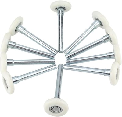 Nylon Garage Deur Wielen voor Sectionale Garagedeuren - Vervangingsrollen met Lager, Herbruikbaar, 10 Stuks, Duurzaam en Betrouwbaar