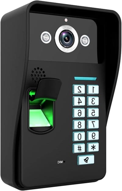 Videodeurbel met camera - Deurbel intercom - Veiligheid thuis - 7-inch HD kleurenscherm - 15 meter kabel - One Color