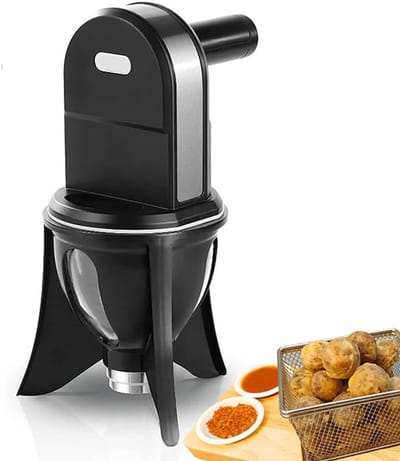 Gehaktbal Vormmachine - Bal Maker - Keuken Hulp - 3 Ballen Tegelijk - 35x25x22cm - Zwart