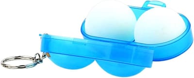 Opbergdoosjes - Ballenhouder - Tafeltennis Opslag - Sleutelhanger Ontwerp - 2 Ballen - Willekeurige Kleur