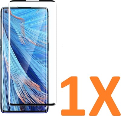 Volledige dekking Screenprotector Glas - Tempered Glass Screen Protector Geschikt voor: Oppo Find X2 -  - 1x