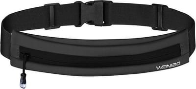 Weiniao Hardloop tasje opbergvak Sportheuptasje Wandeltas Joggingtasje Hardloopriem 6,7 inch smartphone - Telefoon - Sportband hoesje WN-01 - Zwart