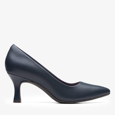Kataleyna Gem Marineblauwe Leren Schoenen