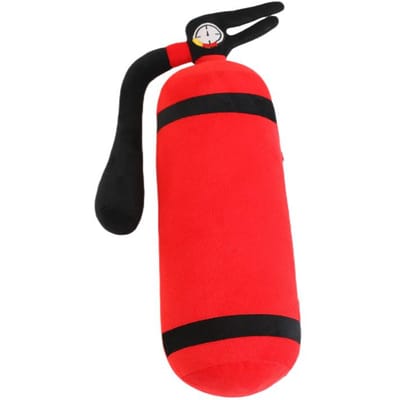 49X18Cm Rode Vuur Pluche Lange Kussen Gevuld Noodhulp Brandweerman Brandweerman Gereedschap Mannen Cadeau