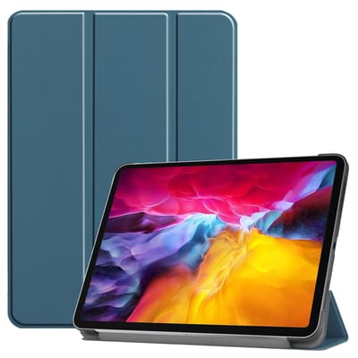 imoshion Tablet Hoes - Geschikt voor Apple iPad Pro 11 (2022) / Pro 11 (2021) / Pro 11 (2020) / Pro 11 (2018) - Trifold Bookcase - Donkergroen