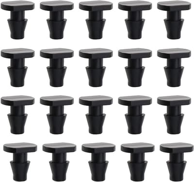 100 vervangende afdichtstoppen voor druppelirrigatieslangen, capillaire sproeikoppen en kleine afdichtstopjes, geschikt voor het besproeien van de tuin met een wasmachine.