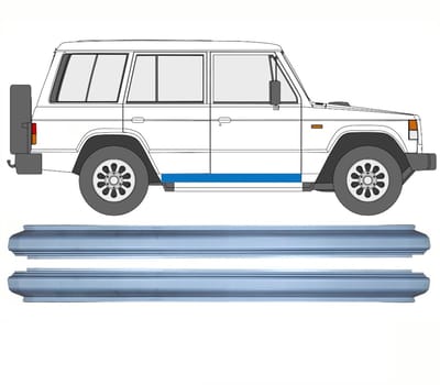 Reparatie dorpel voor Mitsubishi Pajero 1982-1992 / Links = Rechts / Set
